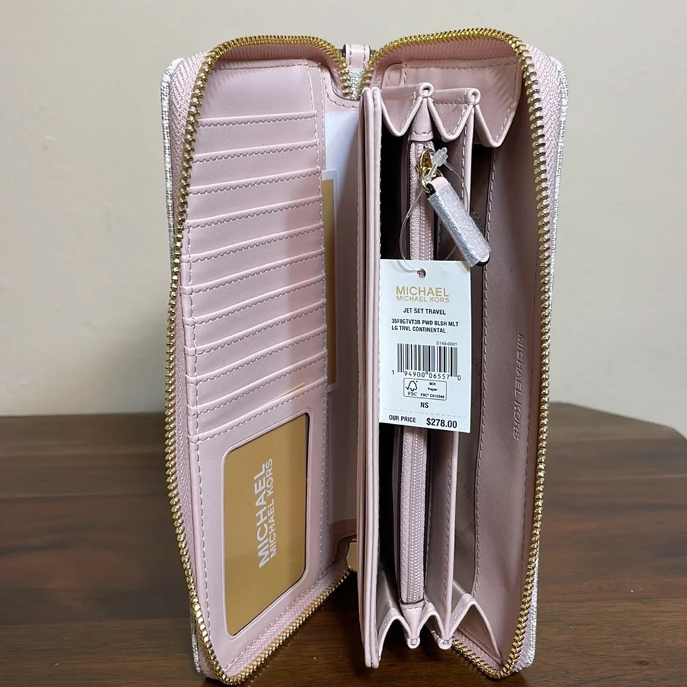 💕2pc Michael Kors Jet set tote bag and wallet - Picture 6 of 10